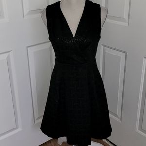 ZIRNA ZABETE at Target black metallic sleeveless lined dress. Size 6.